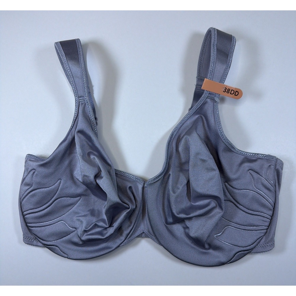 Bali Womens Bra Live It Up DF3353 38DD Seamless Underwire Purple Lifting